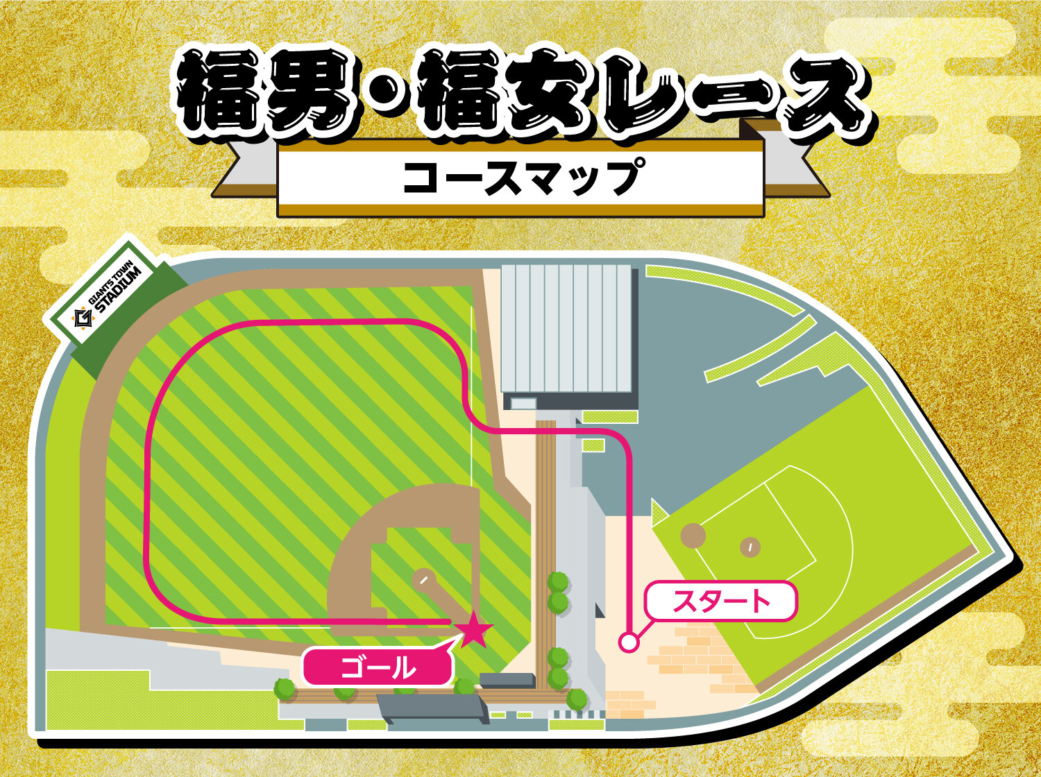 今年一番乗りのホームインは誰だ！～Gタウン福男・福女レース | イベント情報 | 東京ジャイアンツタウン 公式サイト