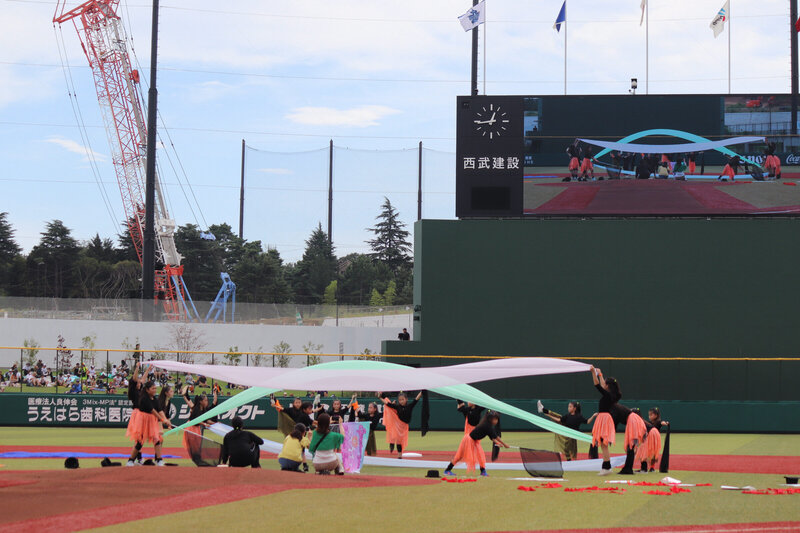 【レポート】野球場で新体操!? 多摩市フェスタで小中学生が華麗に舞う